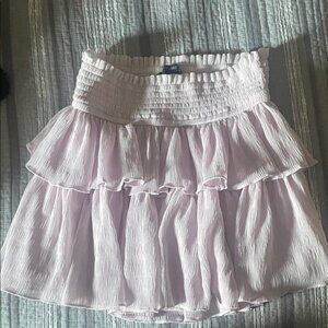 CHIC PINK RUFFLED SKIRT